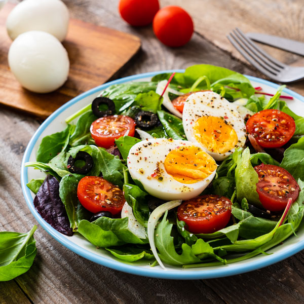 Classic spinach salad with Alder Market Dressing